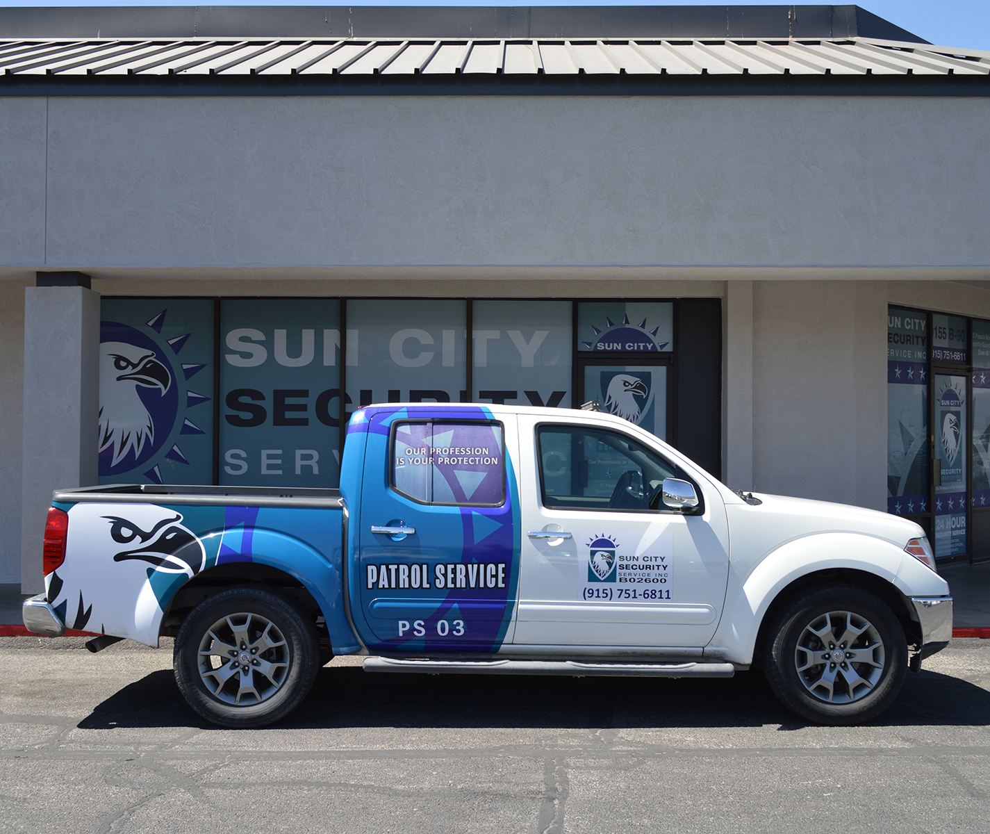 Vehicle in Front Of Building_web